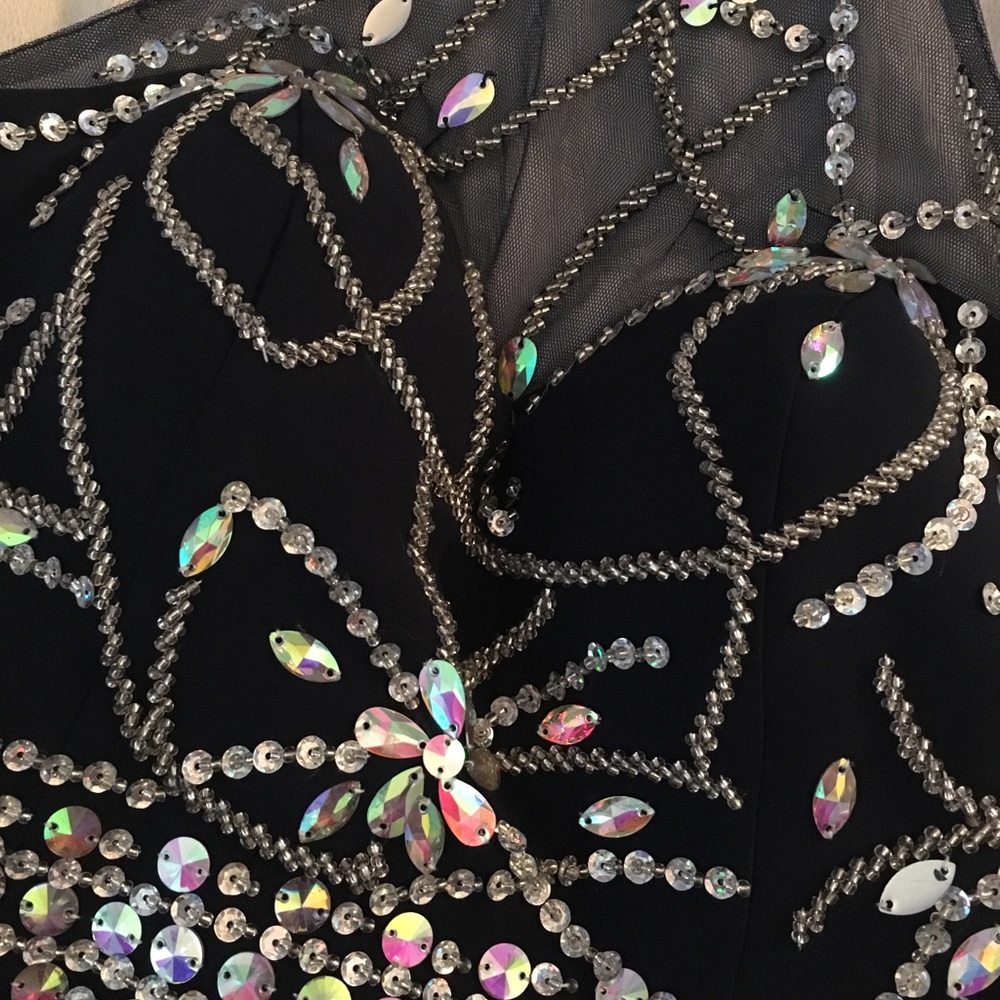 navy blue prom dress - Picture 1 of 5